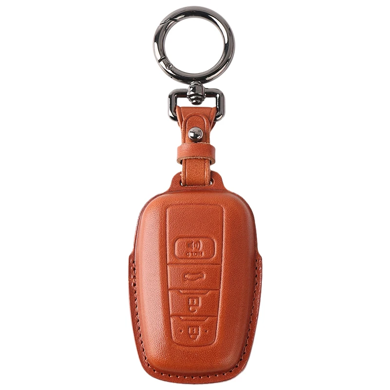 SweetPig Best selling  car key case shell customize design genuine leather car key case cover