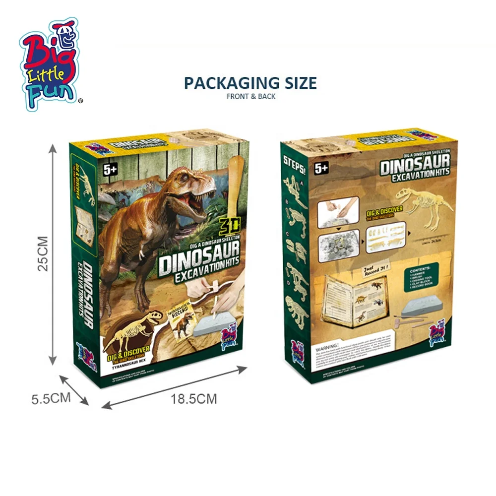 dinosaur party educational diy  dinosaur skeleton and fossil T-rex toys