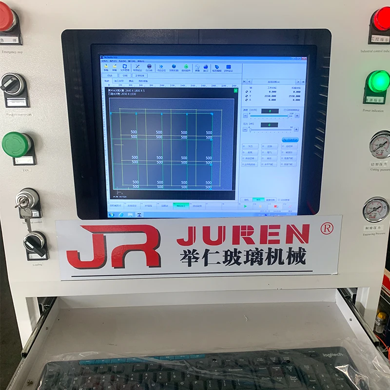 Industrial Glass Cutting  Machine CNC Machinery Cutter Cut Glass With Lifter Loading Cutting Table Automatic