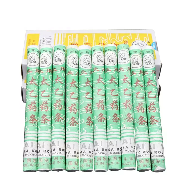 Taiyi Moxa Stick Medicated Moxa Roll Hwato Brand Pure Moxa Rolls Medicinal moxa mugwort stick 10 rolls/box