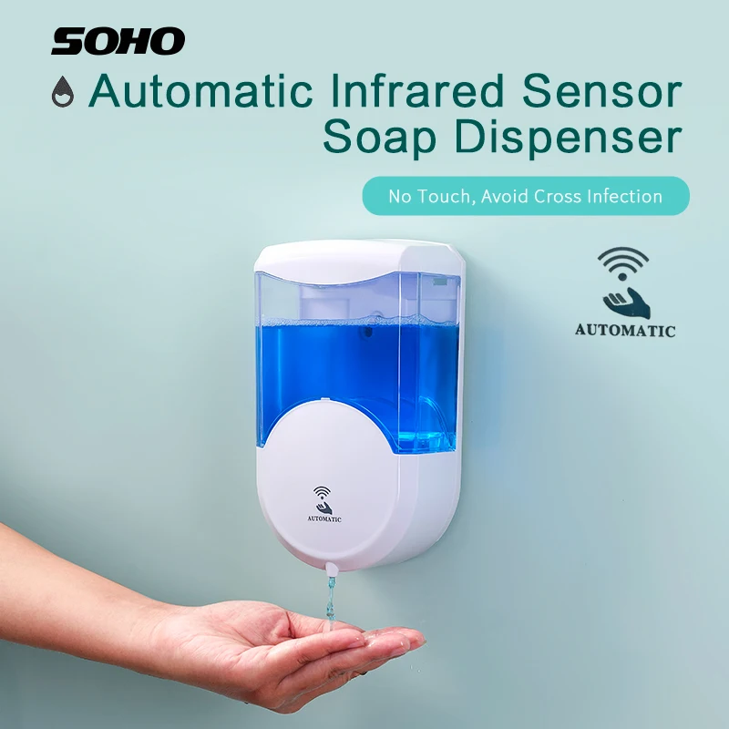 Touchless Automatic Foaming Soap Dispenser, Infrared Motion Sensor Dish Hands-free Auto Soap Dispenser for kitchen bathroom