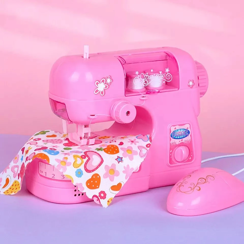 Kids Sewing Machine,Girl Sewing Toy Set,B/o Toys Play Set