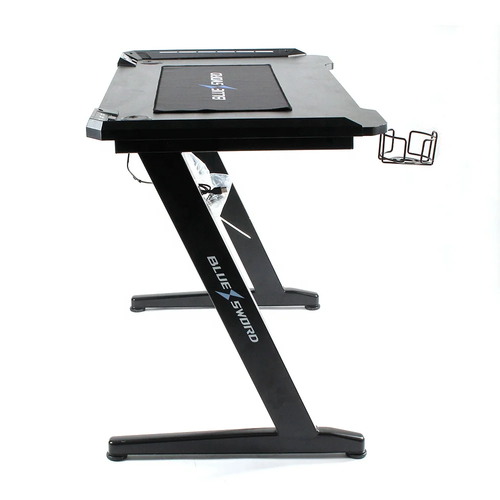 Wholesale LED Computer Desk PC Table Gamer Desk Multi-function Gaming Desk RGB With LED