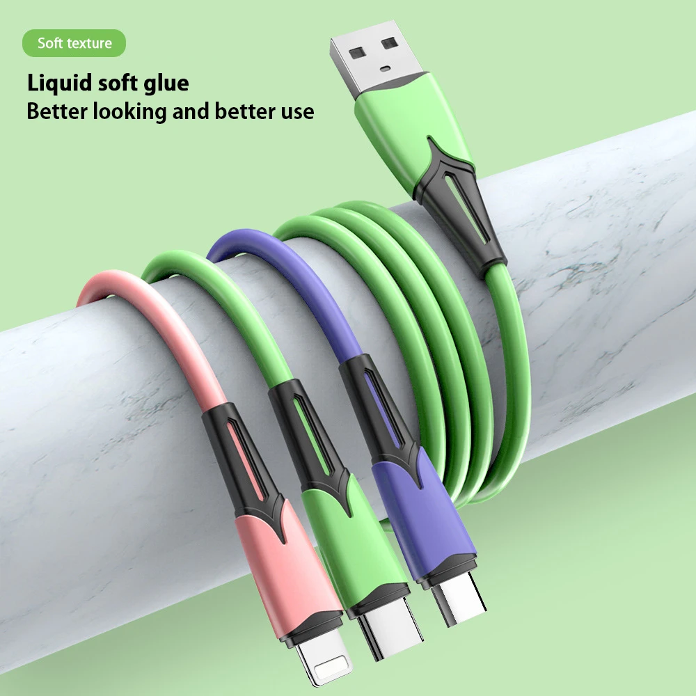 
 Зарядный кабель 3 в 1, Micro USB Type-C 8 Pin кабель для iPhone 12 XS X XR, быстрая зарядка 2 в 1, кабель USB C для Huawei  