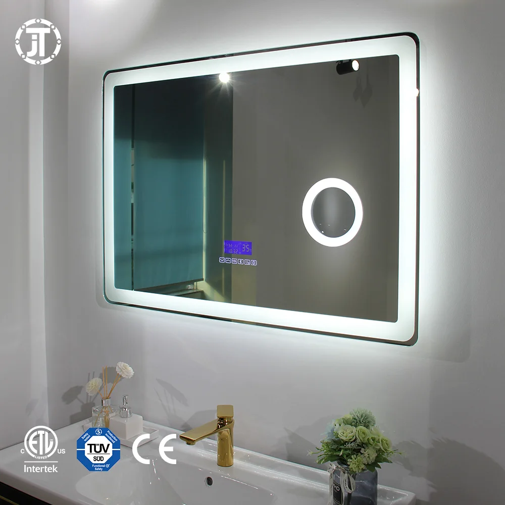 Factory Direct Touch Screen Bathroom Smart Bluetooth Speaker LED Mirror with Light magnifying Mirror