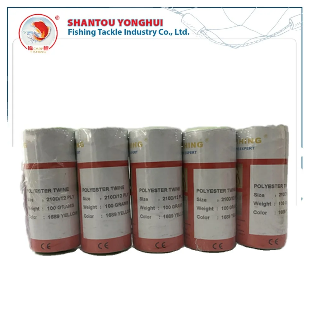 210D Polyester Nylon Twisted Twine PP Multifilament Twines Nylon Line Fish Twine for fishing net