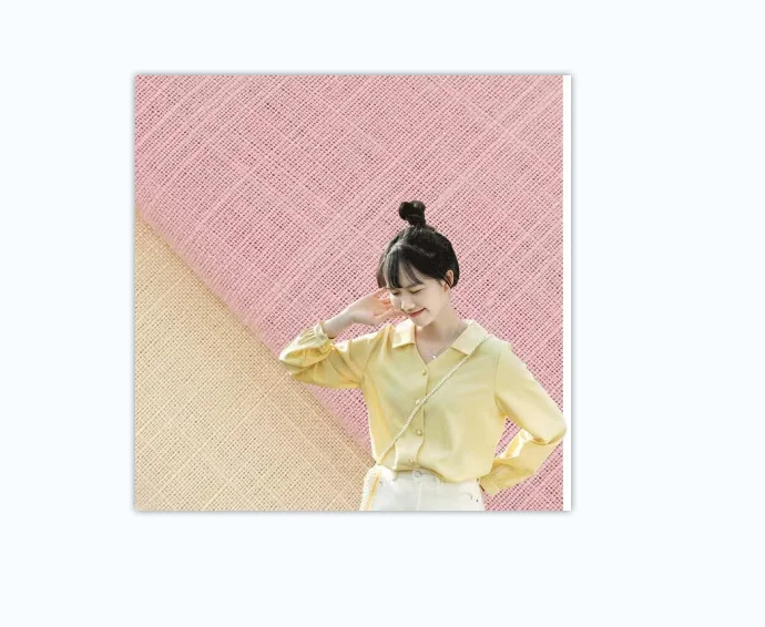 Factory direct sales of 100% pure organic cotton imitation linen bamboo   crepe dress Hanfu shirt fabric