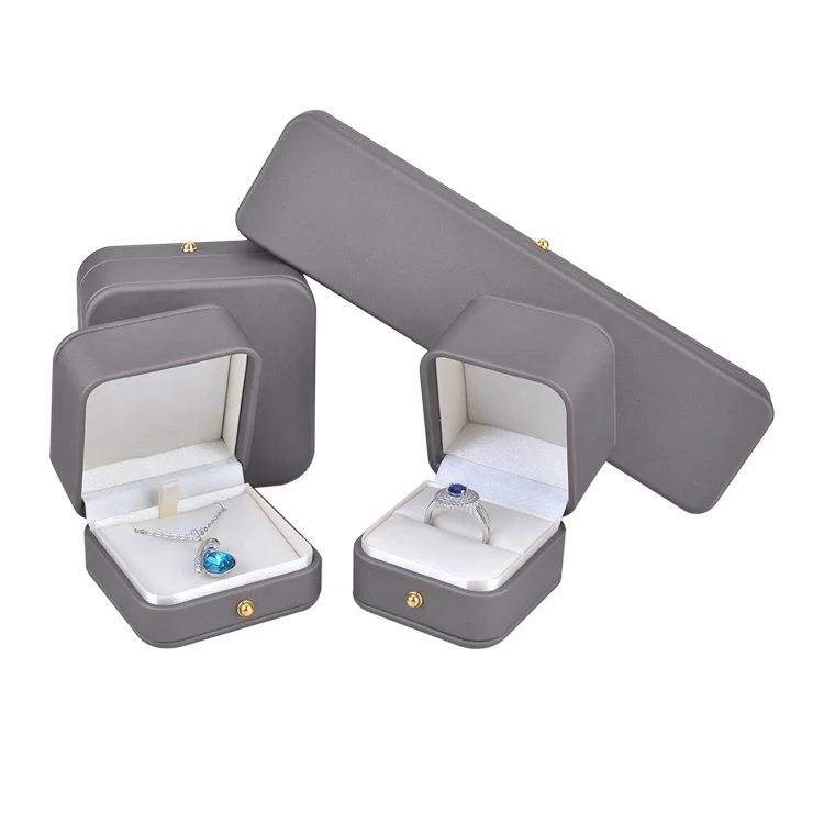 Wholesale Custom Logo Joyero Organizador Light Senior Ash Ring Bracelet Bangle Pendant in Enamel Material Jewelry Gift Boxes