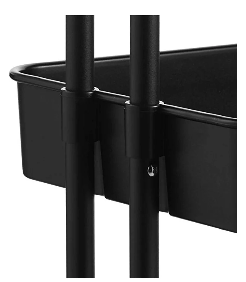 YHN-8473-3 2020 new arrivals strong three-layer metal  storage car holds rack with wheels