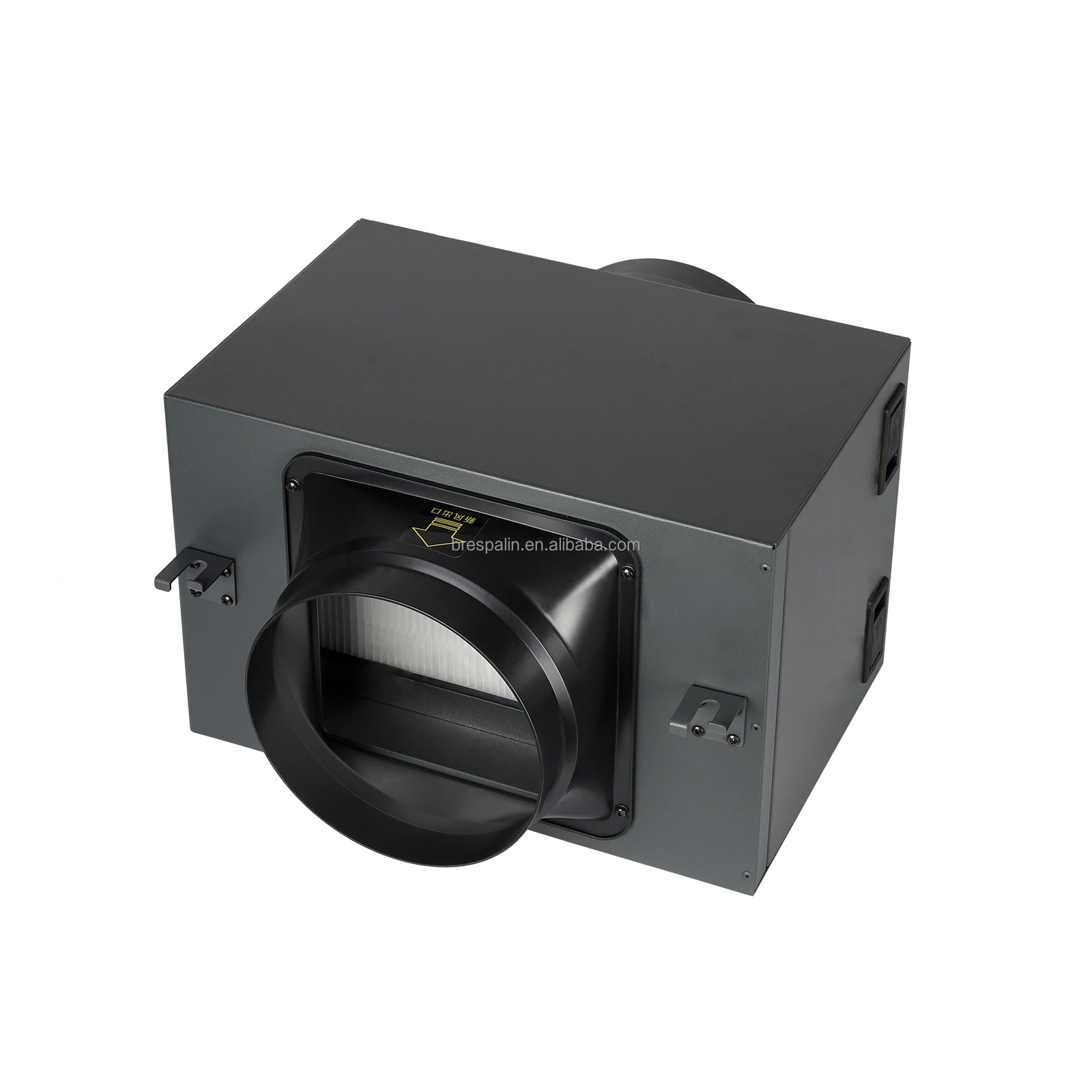 Three Layers  PM2.5 HEPA Fresh Air Filter Box with Activated Carbon Filter for Inline Exhaust Fan