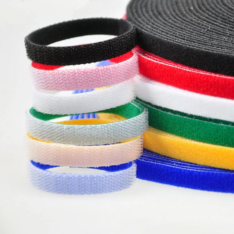 
MSQT041 Manufacturer Custom High-quality 10mm-25mm Velcro Loop Tape Strap Velcro 