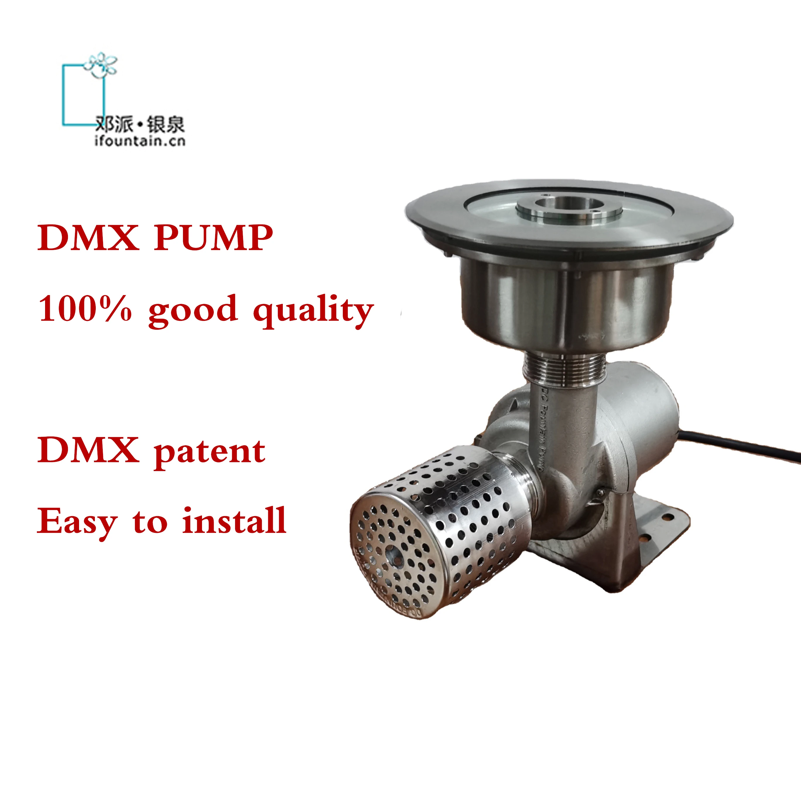 the latest easy install DC24V dmx512 fountain pump for outdoor square dry deck fountain   music dancing water fountain