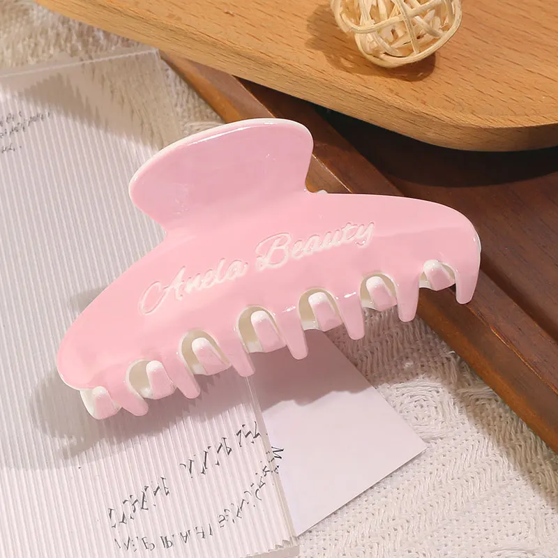 XinMei best sale claw clips with name double layer color acetate hair claw clips customize logo hair clamp claw clips wholesales