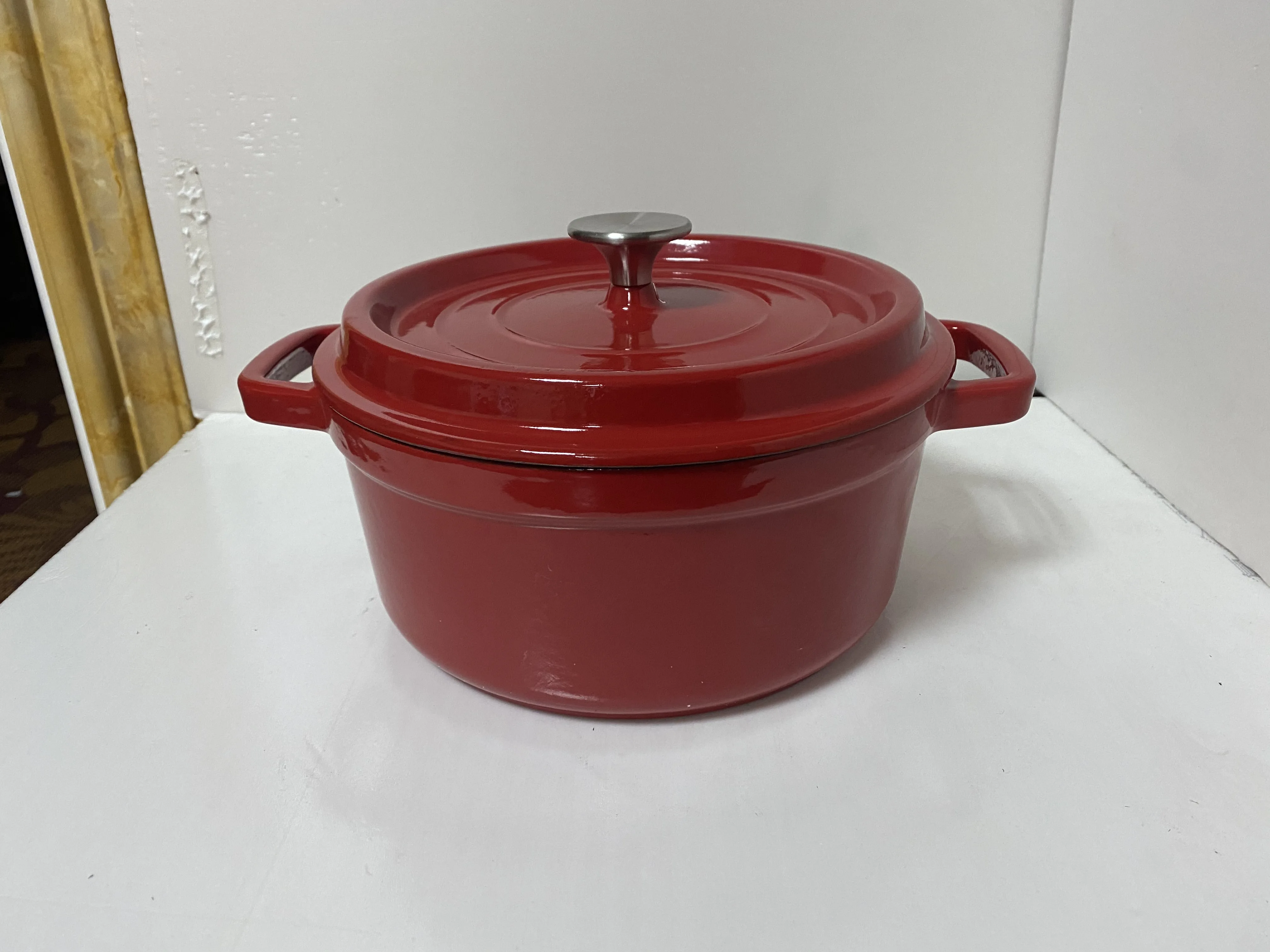 Cast Iron Round Casserole, Enamel Cast Iron Dutch Oven Pots With Lid