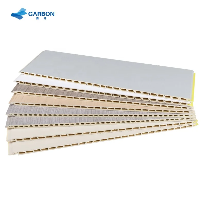 Ecological bamboo wood fiber wallboard PVC interior decoration wallboard intergrated wall panel