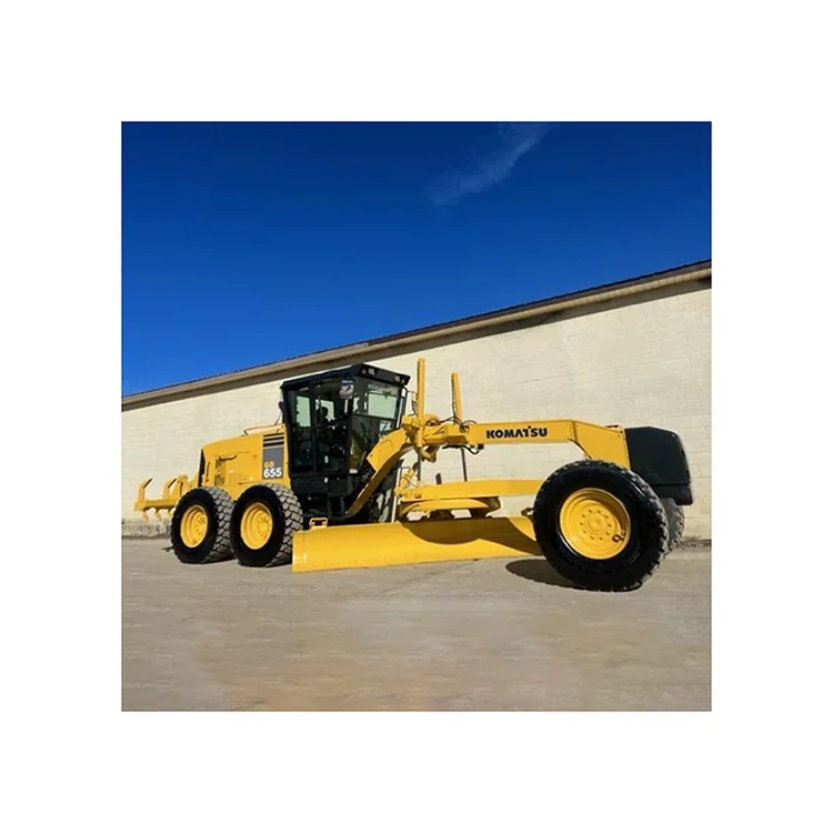 Original Import Strong Power Used Komatsu GD655 Motor Grader 18 tons Komatsu Used Motor Graders