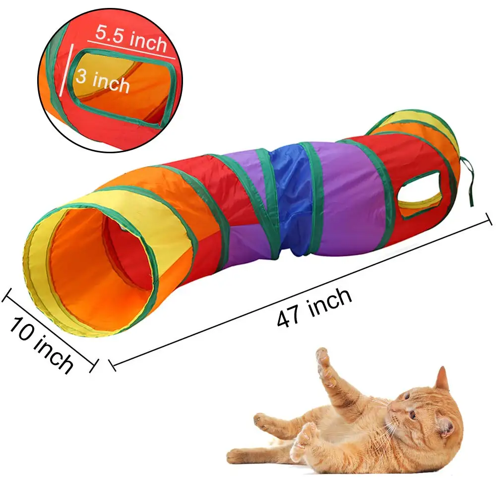 High quality Cats Tunnel Large Outdoor Indoor Luxury Fun Foldable Small Pet Cat Run Play Tent