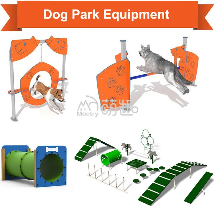 Moetry Dog Park Stepping Paw Barkpark Exercise Equipment for Doggie Training Stepping Pads Zoo Playground