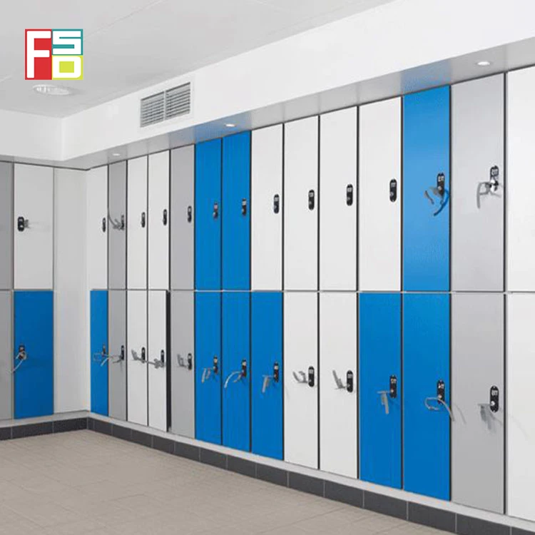 High quality  Easy to clean cdf compact laminate safe kids room hpl cabinets modern salon lockers