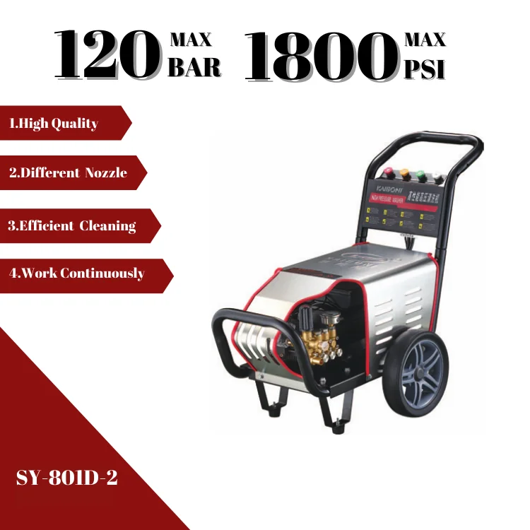 2.4kw 100bar 13L 2800RPM automatic high pressure car washer cleaning equipment parts jet washer