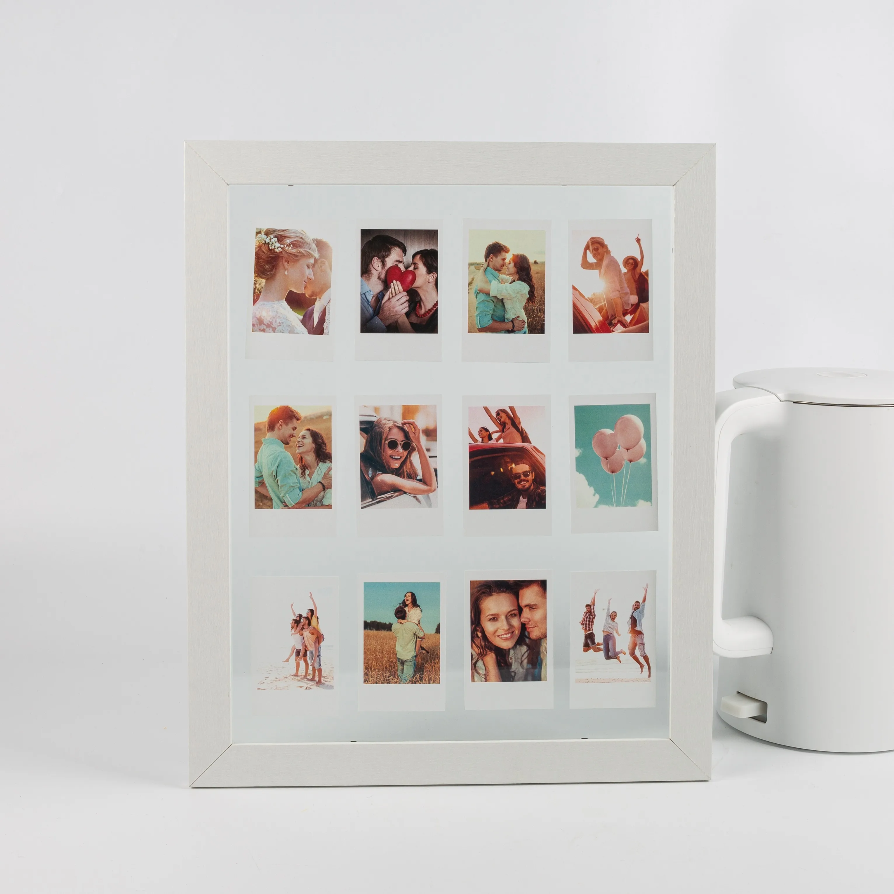 Chinese Suppliers Wholesale custom bulk picture frames White multi view instax photos frame