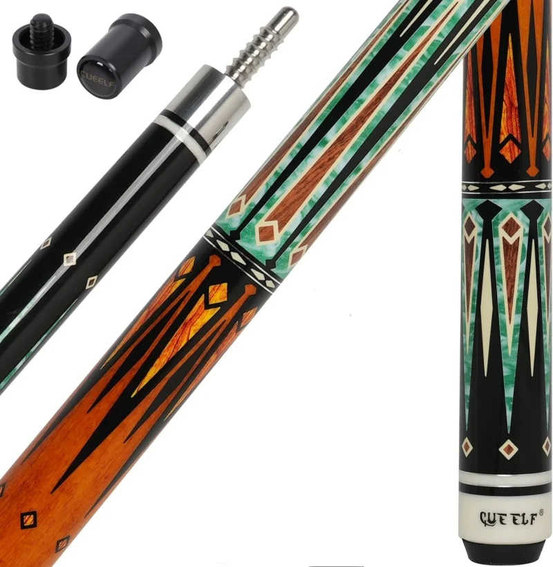 Xmlinco 58 Inch Maple Wood Pool Stick 13mm Sticker BIlliard Pool Cue Stick