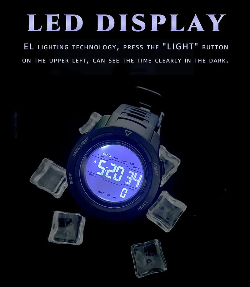 Wholesale Fashion Sport Relgio Digital Para Homens Digital Watch For Men