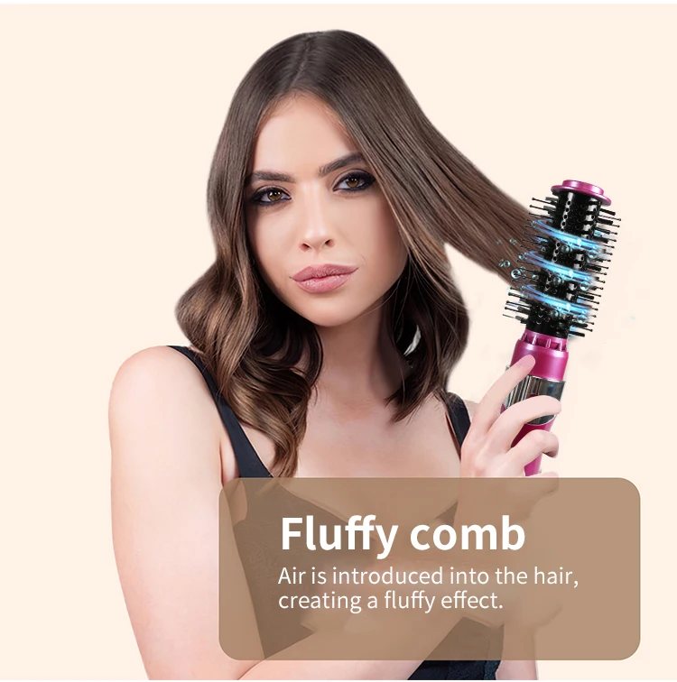 Ulelay mini travel size white 240v international european 9 in 1 hair dryer brush set kitprofesional  for  hair tools