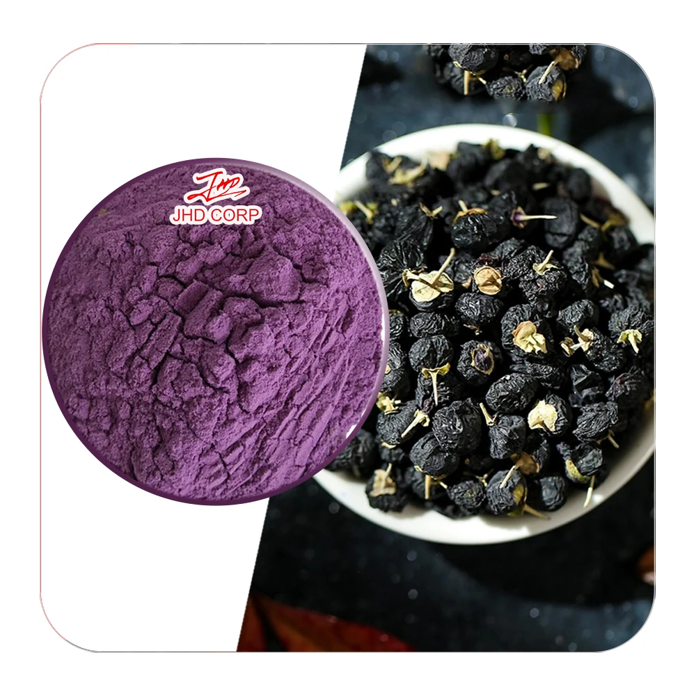 USA / EU Warehouse Wholesale Natural Organic Black Wolfberry Powder,  Black Goji Berry Powder