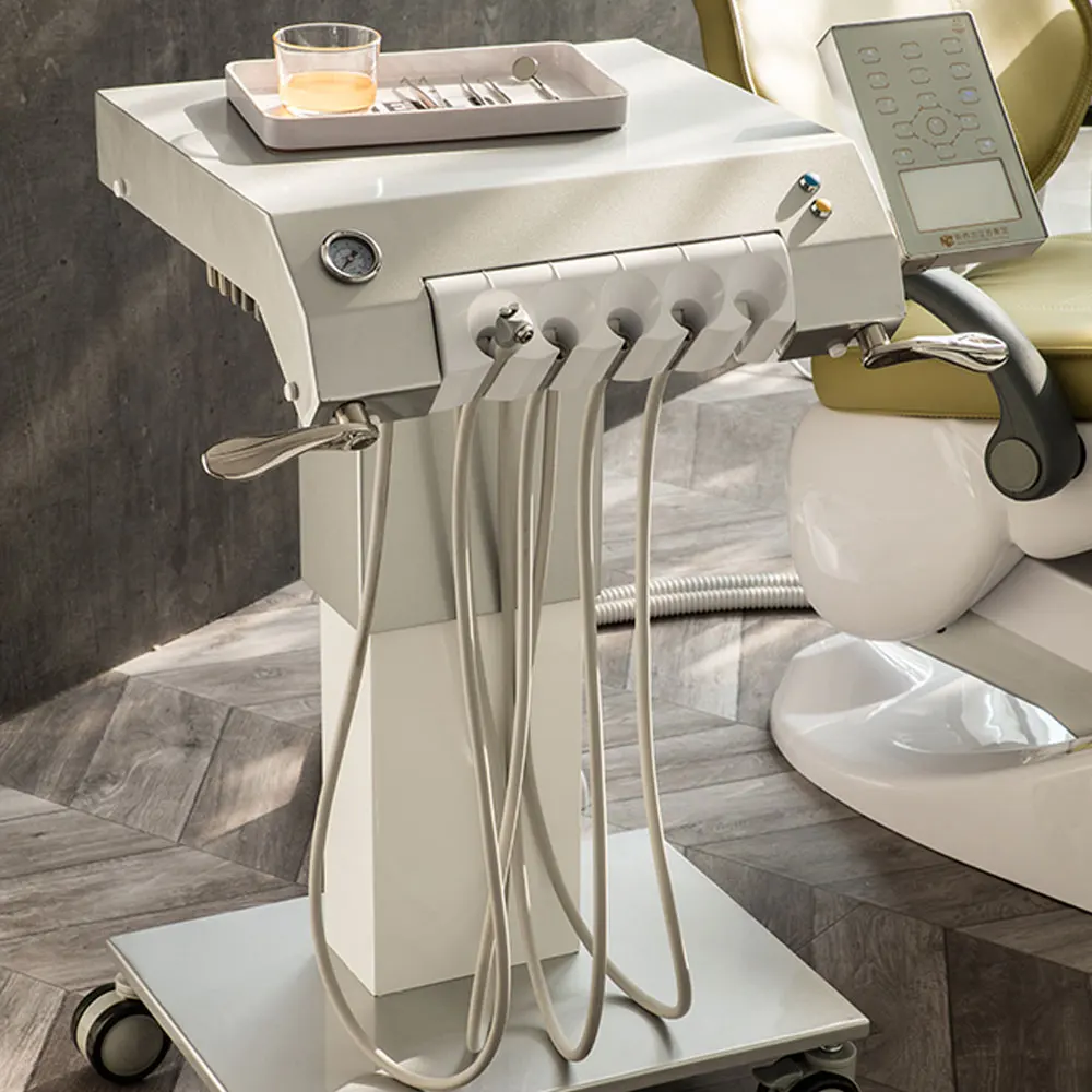 Multi-functional Italy Dental Unit with Three Stage Water Filtration and Electric Motor Dental Equipment Color Customization