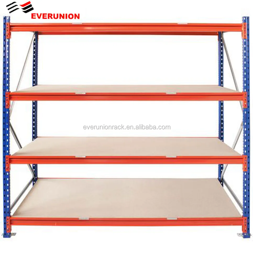 High Quality Long Span Shelving Medium Rack With Steel Panel