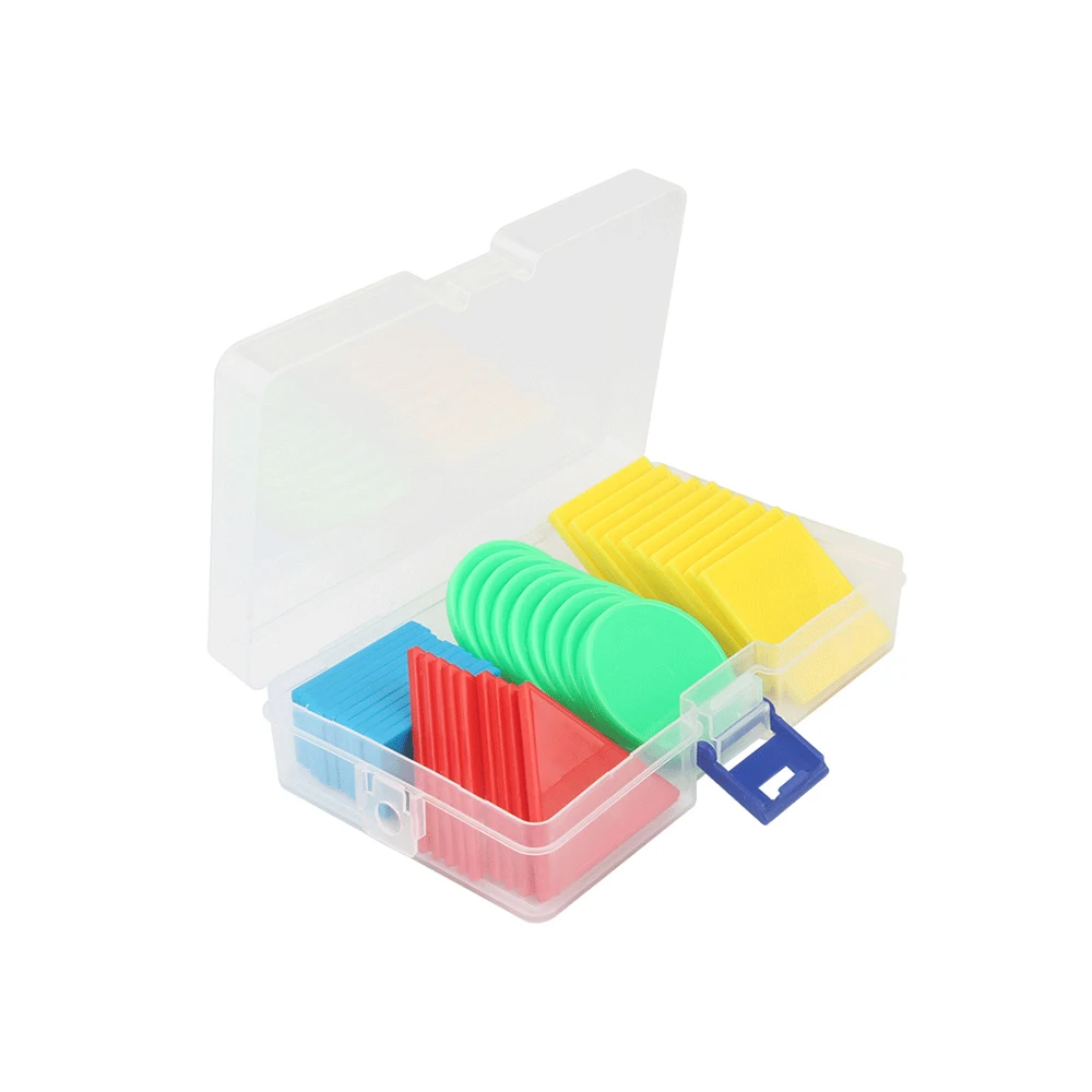 High quality 3mm thick circle triangle rectangle square 4cm count slice four shapes