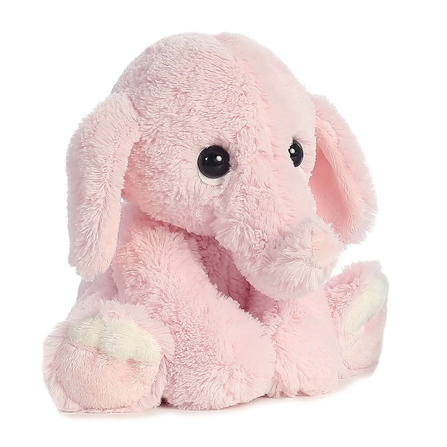 10 Inch Decor Plush Pink Stuffed Animal Elephant Toy For Valentines Gift