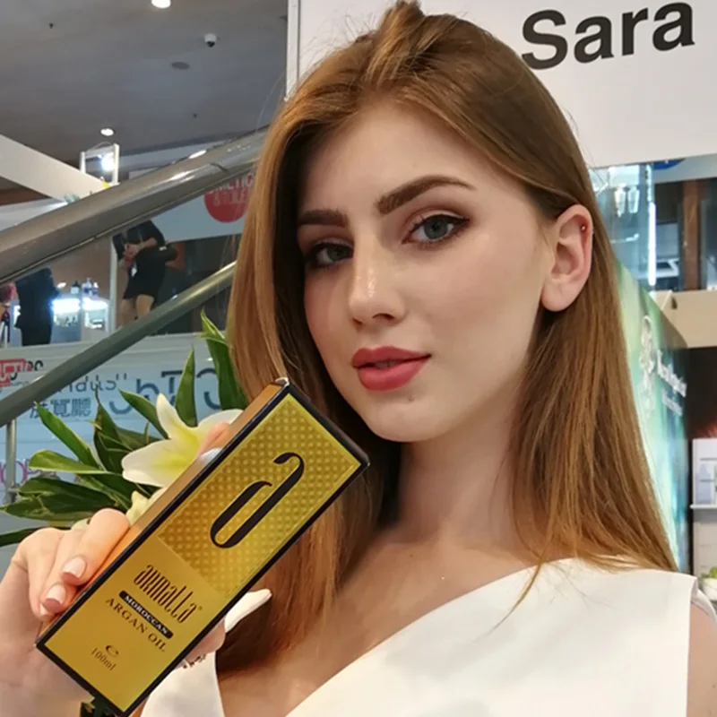 Sun Sara Armalla custom Private Label OEM Organic Natural Hair Care Serum Product Treatment Argan Oil Morocco Hair Oil