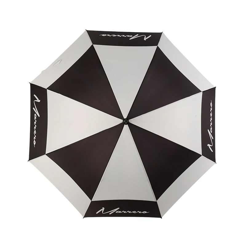 Promotional logo printing white black golf umbrella 30 inch market advertising umbrella outdoor travel men umbrella for rain
