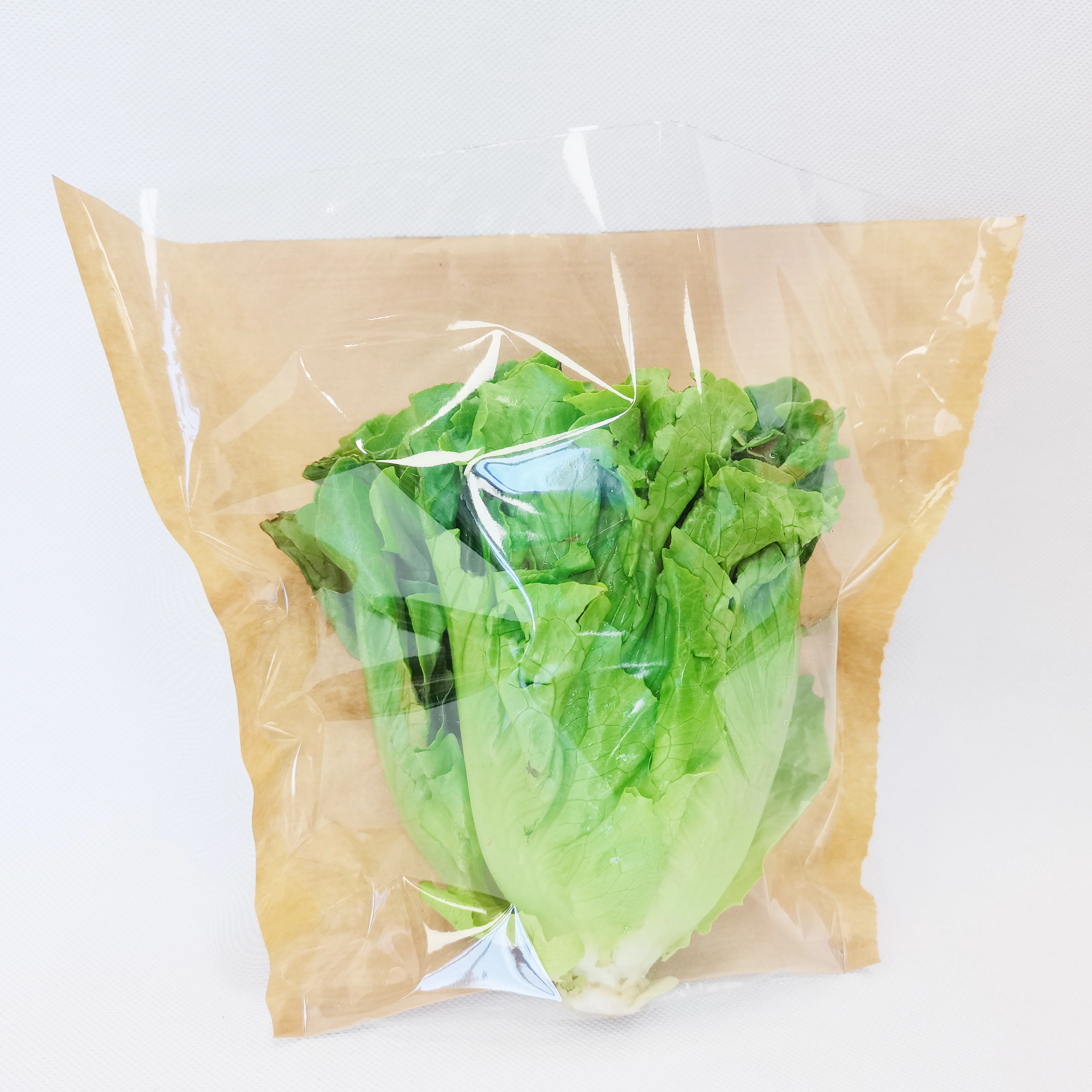 Bespoke Recyclable Kraft Paper+Bopp Flexography Printed Sleeve for Hydroponic Herbs and Salads