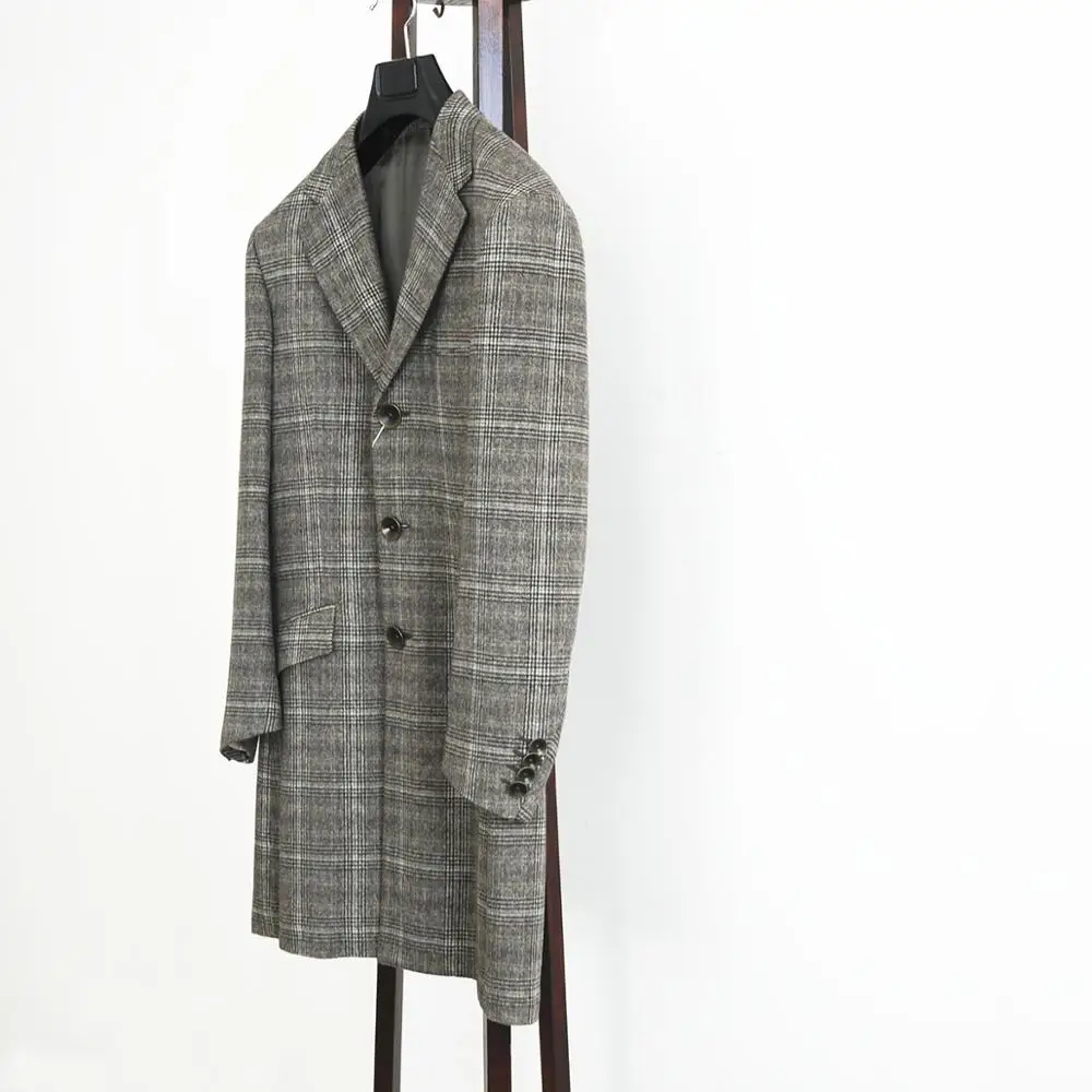 Manufacturer custom cashmere wool long coat man jacket cashmere coat factory wholesale
