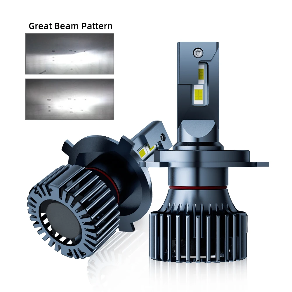 Super Bright 22000 Lumen 90w Auto H7 H4 Led Fan Auto 9005 9006 H7 H4 Car H11 LED Headlight