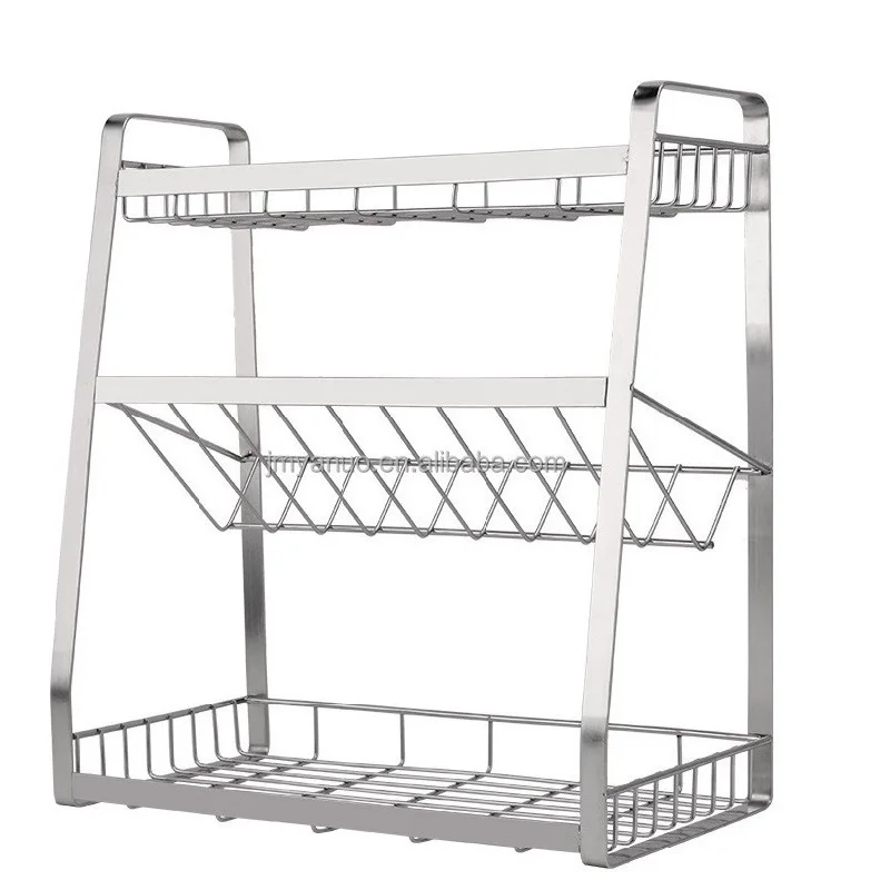 Anti Skidding Stainless Steel Kitchen Rack Detachable Kitchen Rack