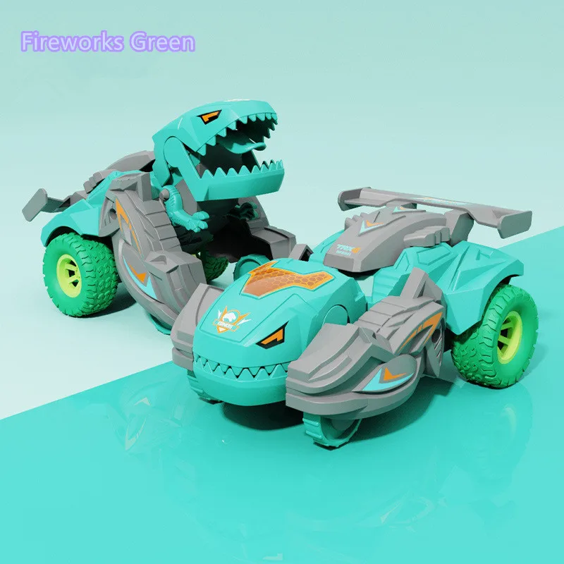 Устойчивый к падениям вращающийся гоночный деформированный трюковый автомобиль игрушка динозавр автомобиль игрушка