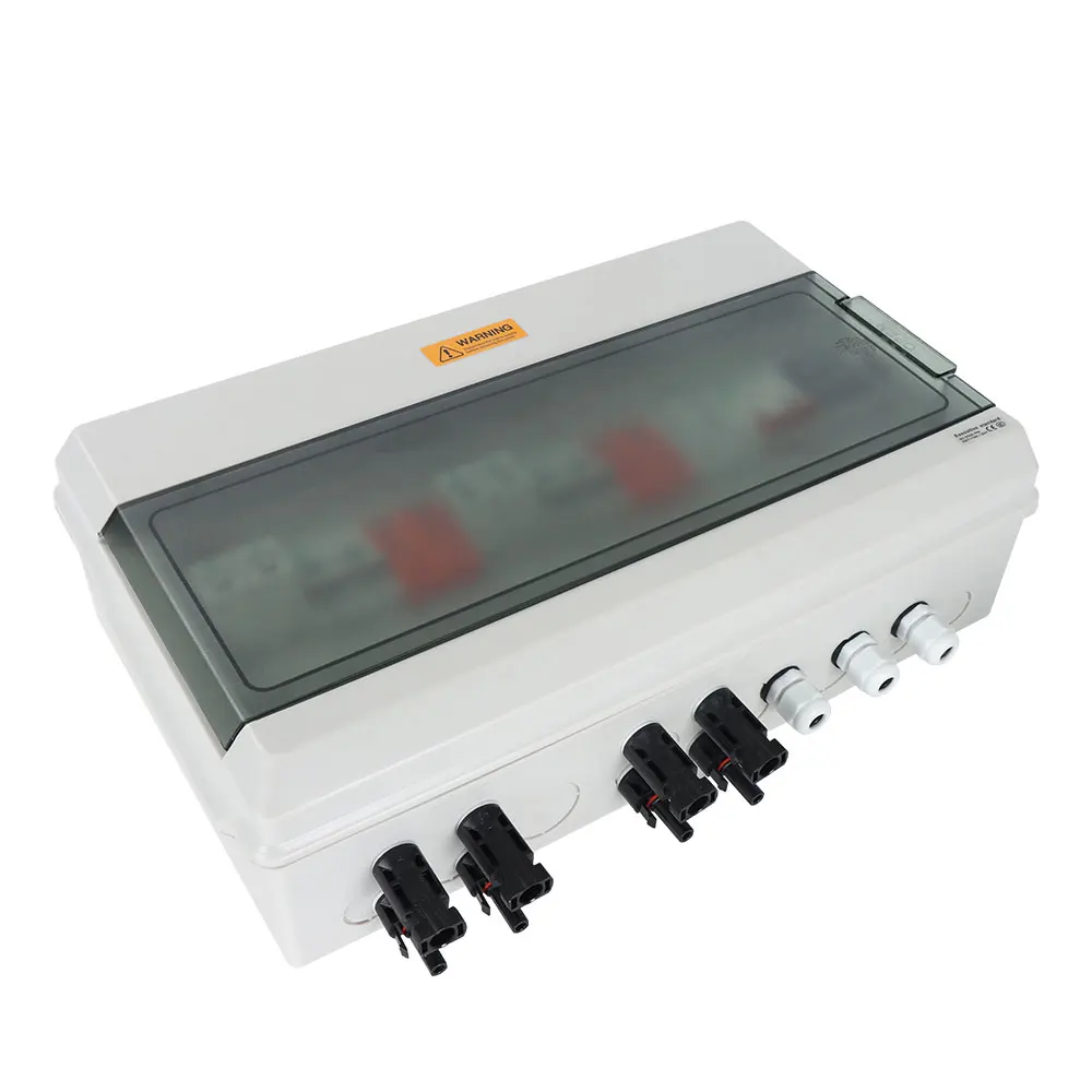 WSDB-PV2/2 Waterproof dustproof 2 in 2 out 2 string AC + DC solar pv array battery combiner box  for solar panel energy system