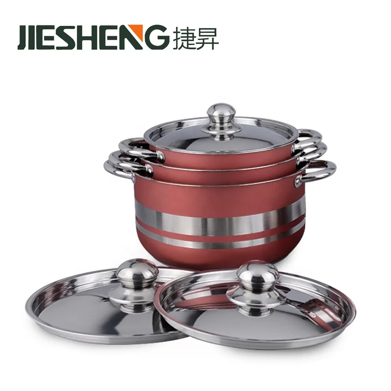 
Kitchen Equipment Set Cooking Pot Stainless Steel 8Pcs Cookware Set 