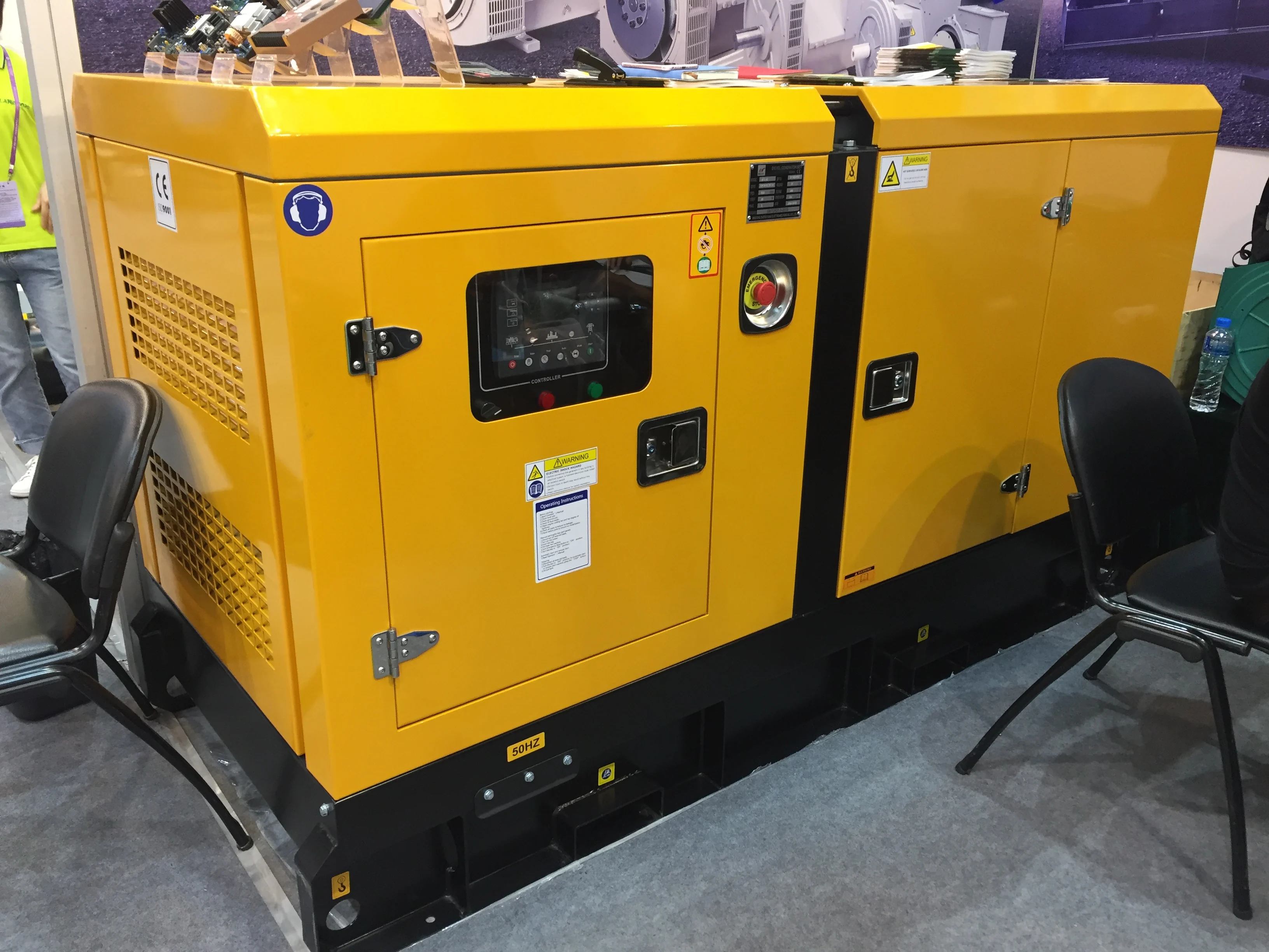 Fast Delivery Silent Type Diesel Generator Set 3 Phase Power Generador Electrico Diesel 50kw Soundproof Generator