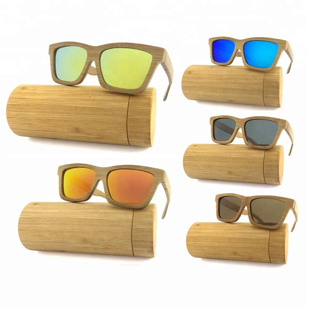 Adult men women handmade sunglass wood real bamboo sunglasses custom baby toddler size sun glasses