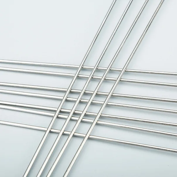 Skewers for Barbecue Reusable Grill Stainless Steel Skewers Shish Kebab BBQ Camping Flat Forks Gadgets Kitchen Accessories Tools