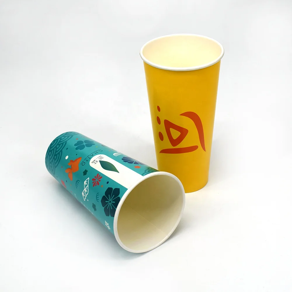 Luckytime High Quality Print Custom Biodegradable  Disposable Recyclable Noodle Paper Cups
