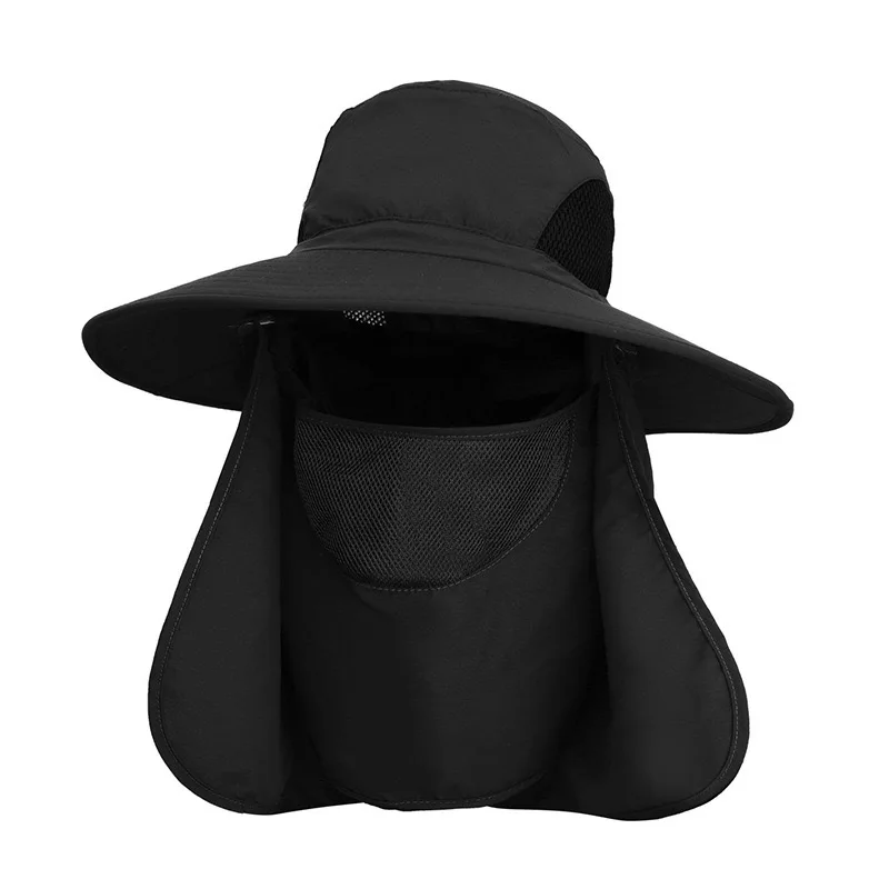 Customized Hiking Camping Fishing Safari Men Wide Brim Sun Hat UV Protection bucket hats