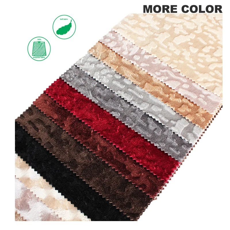 Hot Sale Soft Velour 100% polyester  digital print Miscellaneous Crushed Ice Velvet fabric For Sofa Chair Decorative