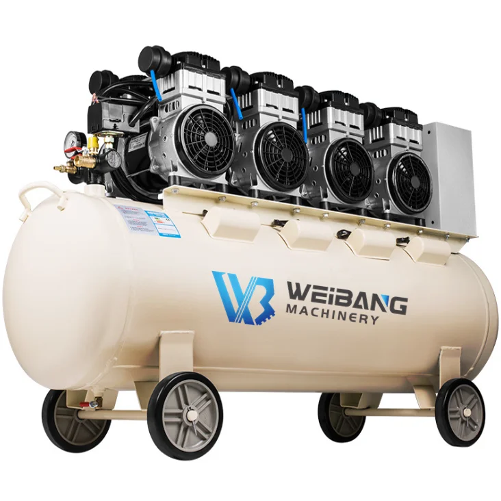 Packing Machine USE 7Bar 4.4kW High Pressure Low Noise OiL Free 50l 100L 160L Air Compressor