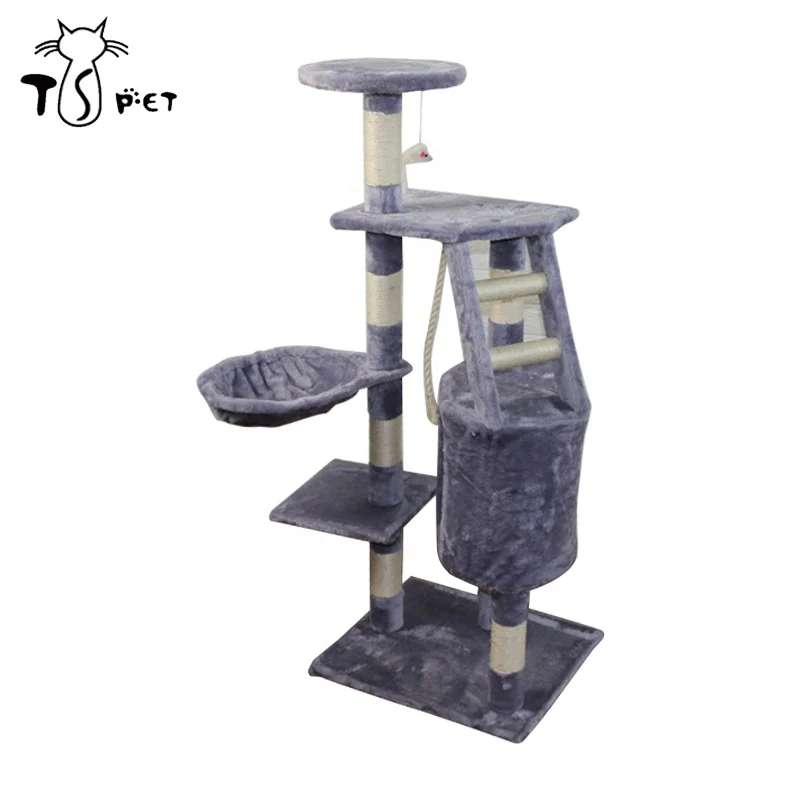 Китай производитель царапин дом восхождение и игрушка сизальная веревка долговечная кошачья царапина замок кошачье дерево